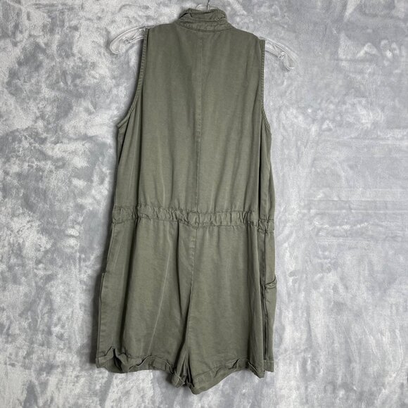 Universal‎ Thread Romper Womens S Olive Green Lyocell Sleeveless Army - Picture 3 of 10
